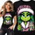KOSZULKA DAMSKA ŚWIĄTECZNA  GRINCH STAR